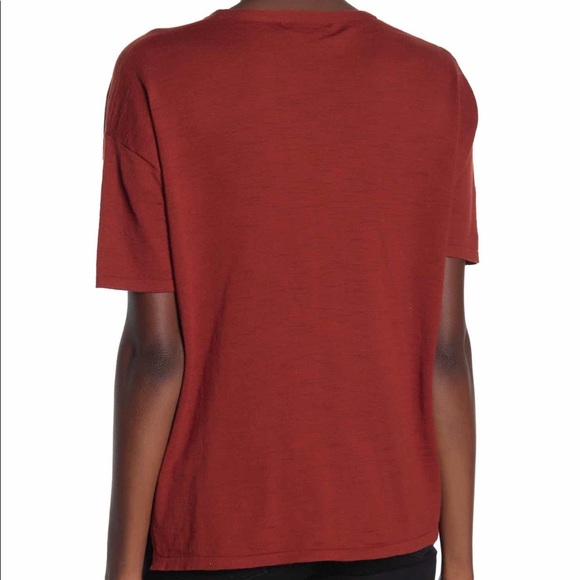 360 Cashmere Micky V neck T-shirt NEW M - Picture 2 of 3